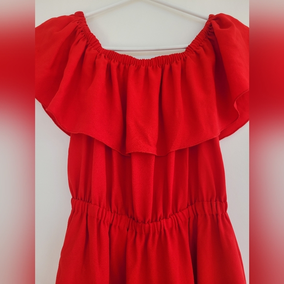 Wilfred red strapless dress. Aritzia dress - Picture 3 of 6